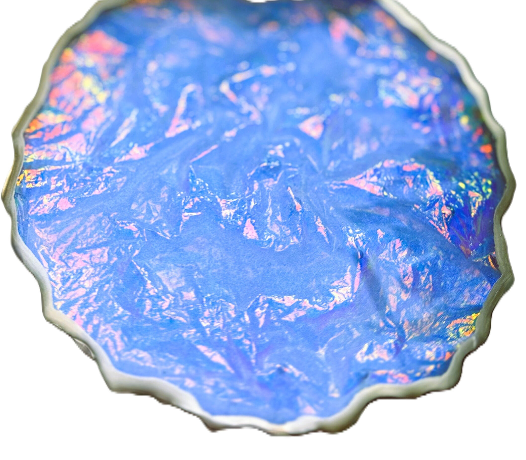 Mermaid color shifting coasters Beautiful oversized coasters in mermaid (unicorn) colors with color shifting effect. Very unique style